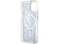 Funda Guess Leopard MagSafe para iPhone 14 - azul Funda Guess Leopard MagSafe para iPhone 14 - azul