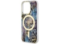 Guess GUHMP14LHLEOPWB iPhone 14 Pro 6.1" blue/blue hardcase Leopard MagSafe Guess GUHMP14LHLEOPWB iPhone 14 Pro 6.1" blue/blue hardcase Leopard MagSafe
