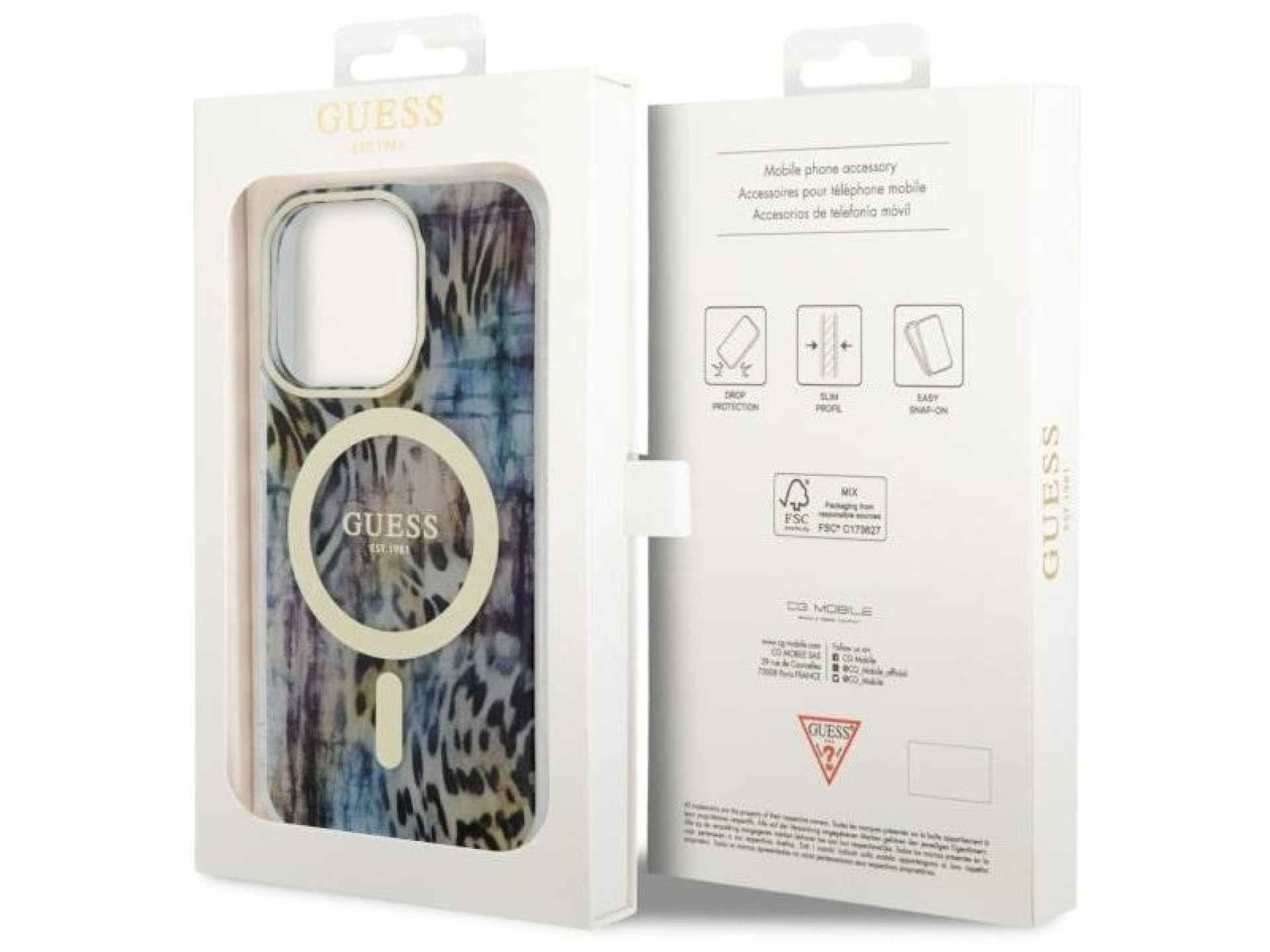 Guess GUHMP14LHLEOPWB iPhone 14 Pro 6.1