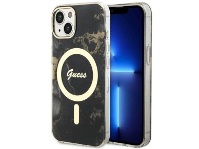 Guess GUHMP14MHTMRSK iPhone 14 Plus 6.7" black/black hardcase Golden Marble MagSafe Guess GUHMP14MHTMRSK iPhone 14 Plus 6.7" black/black hardcase Golden Marble MagSafe