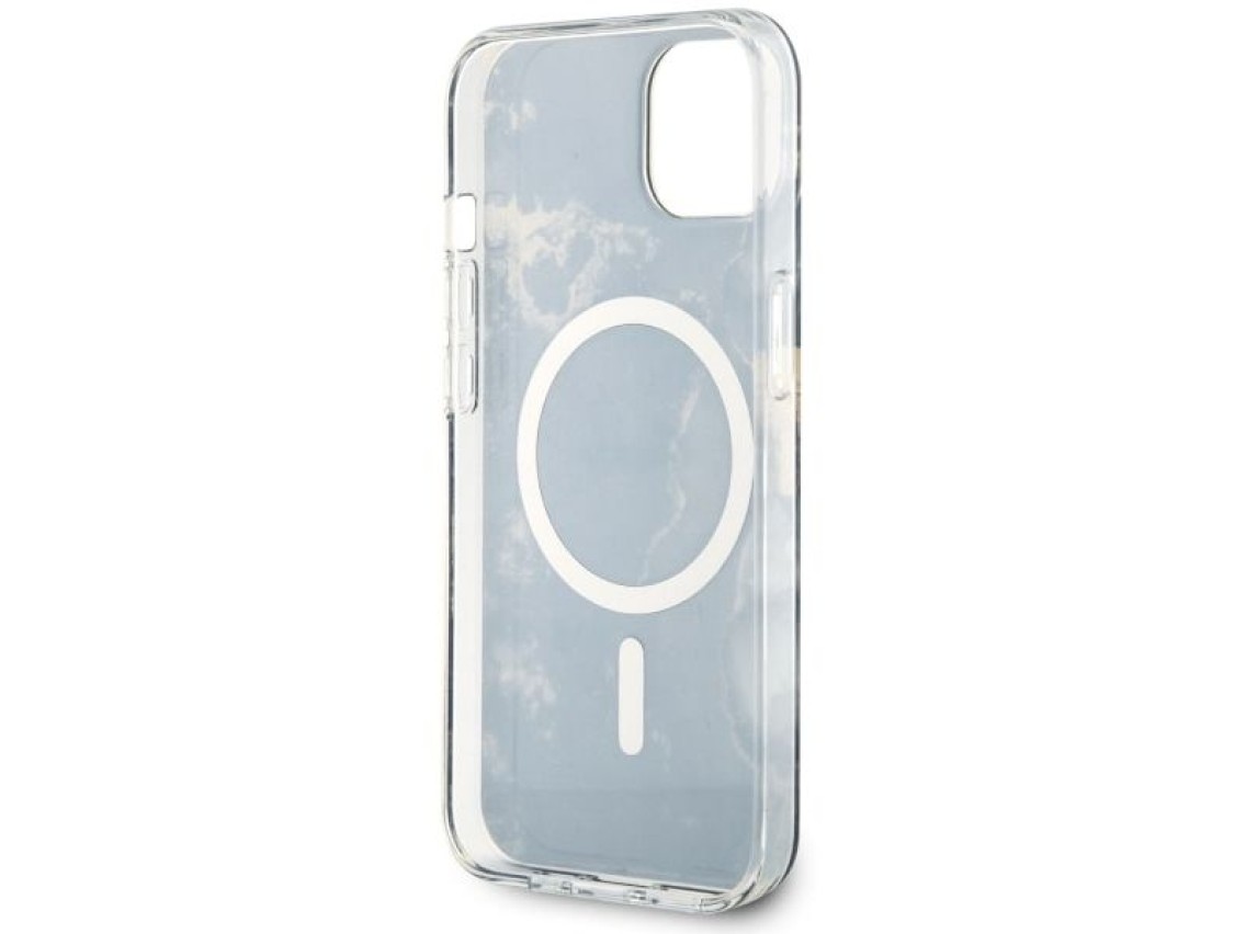 Guess GUHMP14MHTMRSK iPhone 14 Plus 6.7" black/black hardcase Golden Marble MagSafe