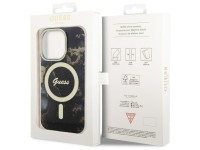 Guess GUHMP14LHTMRSK iPhone 14 Pro 6.1" black/black hardcase Golden Marble MagSafe Guess GUHMP14LHTMRSK iPhone 14 Pro 6.1" black/black hardcase Golden Marble MagSafe