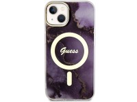 Funda rígida Guess GUHMP14SHTMRSU para iPhone 14 de 6,1" color morado/morado con diseño de mármol do Funda rígida Guess GUHMP14SHTMRSU para iPhone 14 de 6,1" color morado/morado con diseño de mármol do