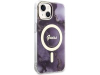 Funda rígida Guess GUHMP14SHTMRSU para iPhone 14 de 6,1" color morado/morado con diseño de mármol do Funda rígida Guess GUHMP14SHTMRSU para iPhone 14 de 6,1" color morado/morado con diseño de mármol do