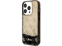 Funda rígida Guess GUHCP14LLC4PSGK para iPhone 14 Pro de 6,1" en color negro/negro, con purpurina lí Funda rígida Guess GUHCP14LLC4PSGK para iPhone 14 Pro de 6,1" en color negro/negro, con purpurina lí