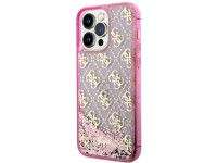 Funda rígida rosa/rosa con purpurina líquida translúcida para iPhone 14 Pro de 6,1" de Guess GUHCP14 Funda rígida rosa/rosa con purpurina líquida translúcida para iPhone 14 Pro de 6,1" de Guess GUHCP14