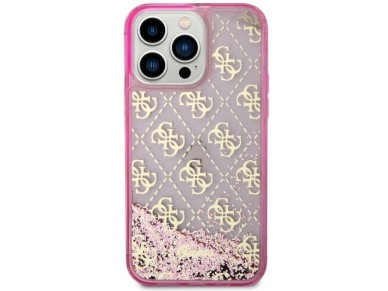 Guess GUHCP14LLC4PSGP iPhone 14 Pro 6.1" pink/pink hardcase Liquid Glitter 4G Transculent Guess GUHCP14LLC4PSGP iPhone 14 Pro 6.1" pink/pink hardcase Liquid Glitter 4G Transculent