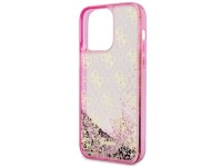 Funda rígida rosa/rosa con purpurina líquida translúcida para iPhone 14 Pro de 6,1" de Guess GUHCP14 Funda rígida rosa/rosa con purpurina líquida translúcida para iPhone 14 Pro de 6,1" de Guess GUHCP14