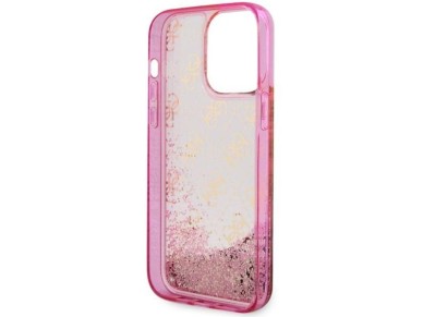 Guess GUHCP14LLC4PSGP iPhone 14 Pro 6.1" pink/pink hardcase Liquid Glitter 4G Transculent Guess GUHCP14LLC4PSGP iPhone 14 Pro 6.1" pink/pink hardcase Liquid Glitter 4G Transculent