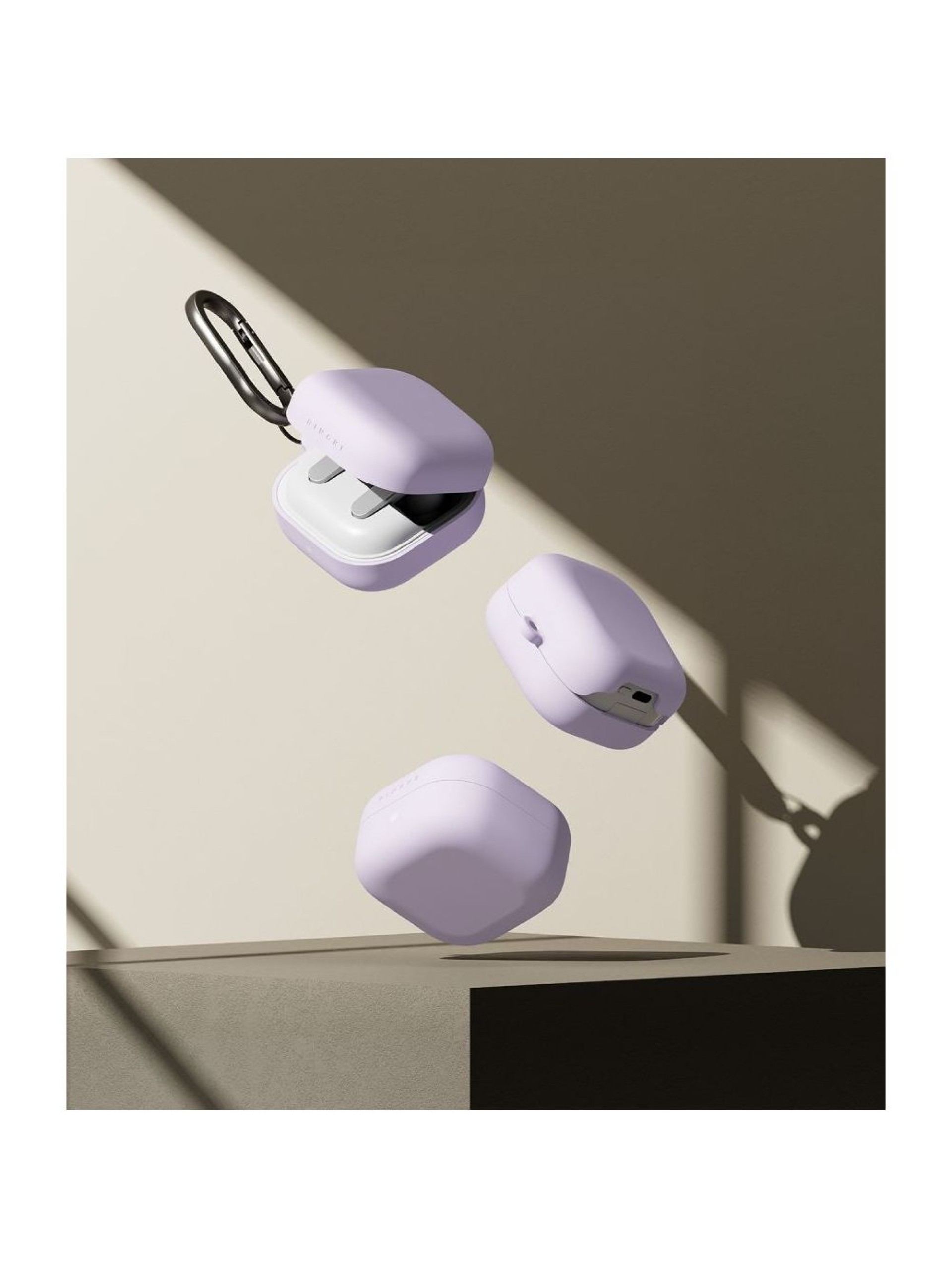 Capa de silicone Ringke para Samsung Galaxy Buds 4 / 4 Pro - Roxa