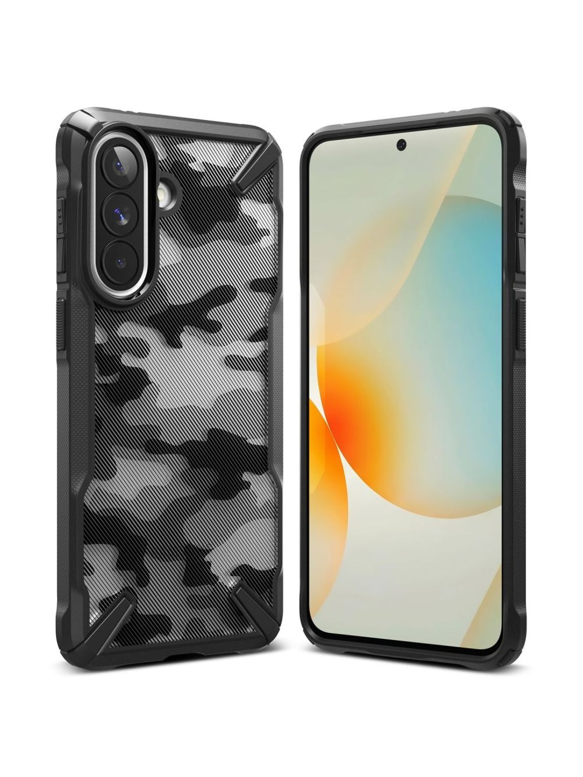 Ringke Fusion X Case for Samsung Galaxy A57 5G - Black and Gray