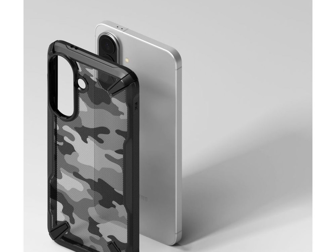Ringke Fusion X Case for Samsung Galaxy A57 5G - Black and Gray