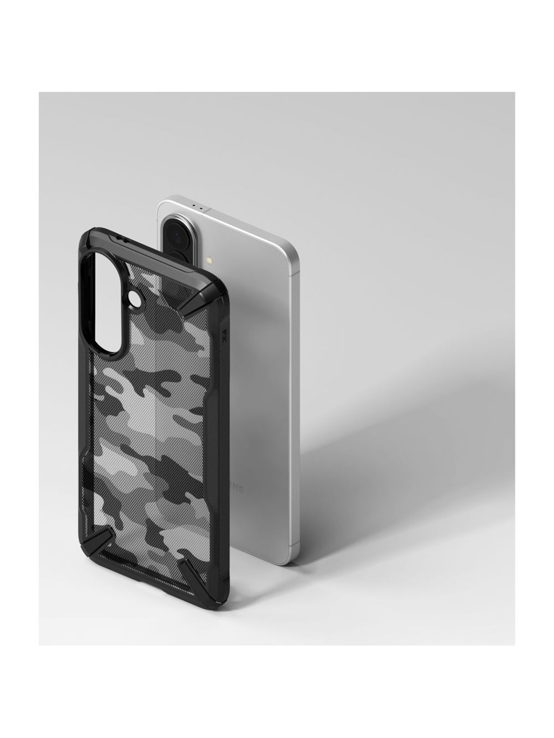 Ringke Fusion X Case for Samsung Galaxy A57 5G - Black and Gray