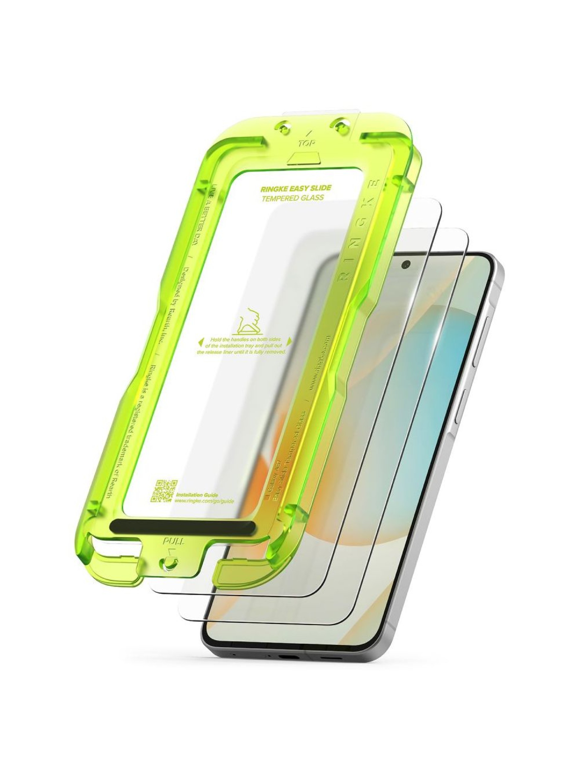 Ringke Easy Slide 2-pack Tempered Glass for Samsung Galaxy A57 5G