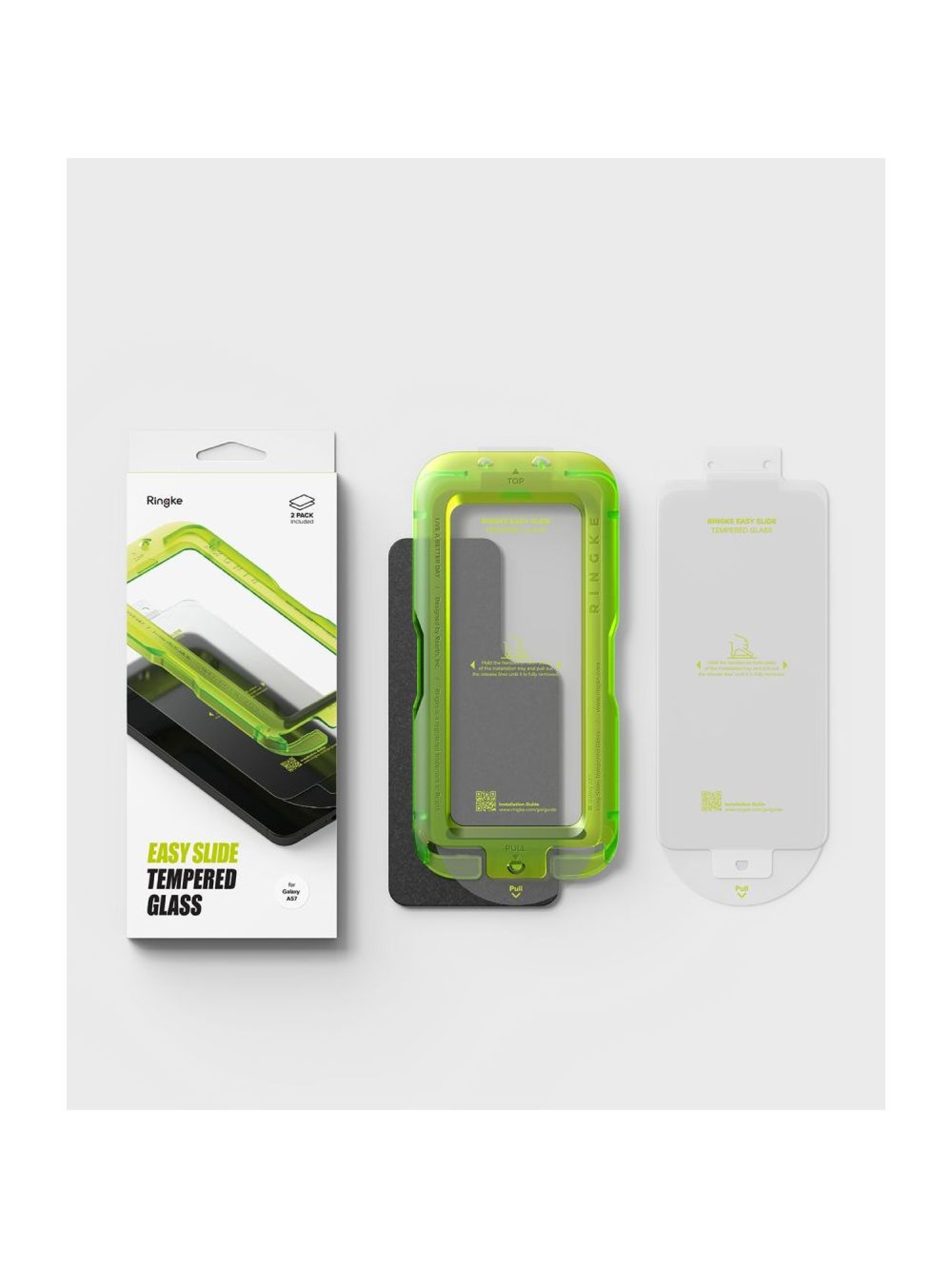 Ringke Easy Slide 2-pack Tempered Glass for Samsung Galaxy A57 5G