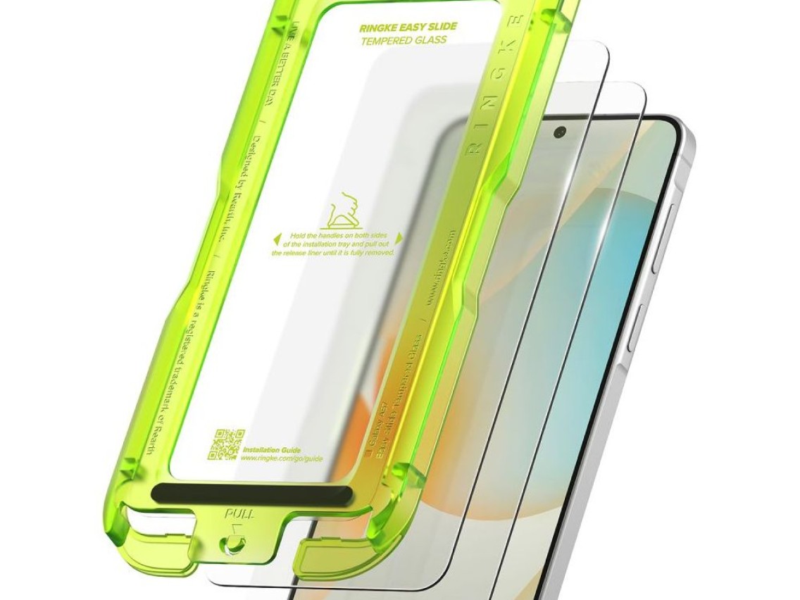 Ringke Easy Slide 2-pack Tempered Glass for Samsung Galaxy A57 5G