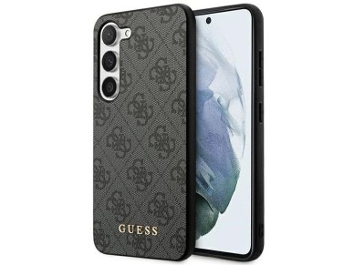 Guess GUHCS23SG4GFGR S23 S911 grey/grey hardcase 4G Metal Gold Logo