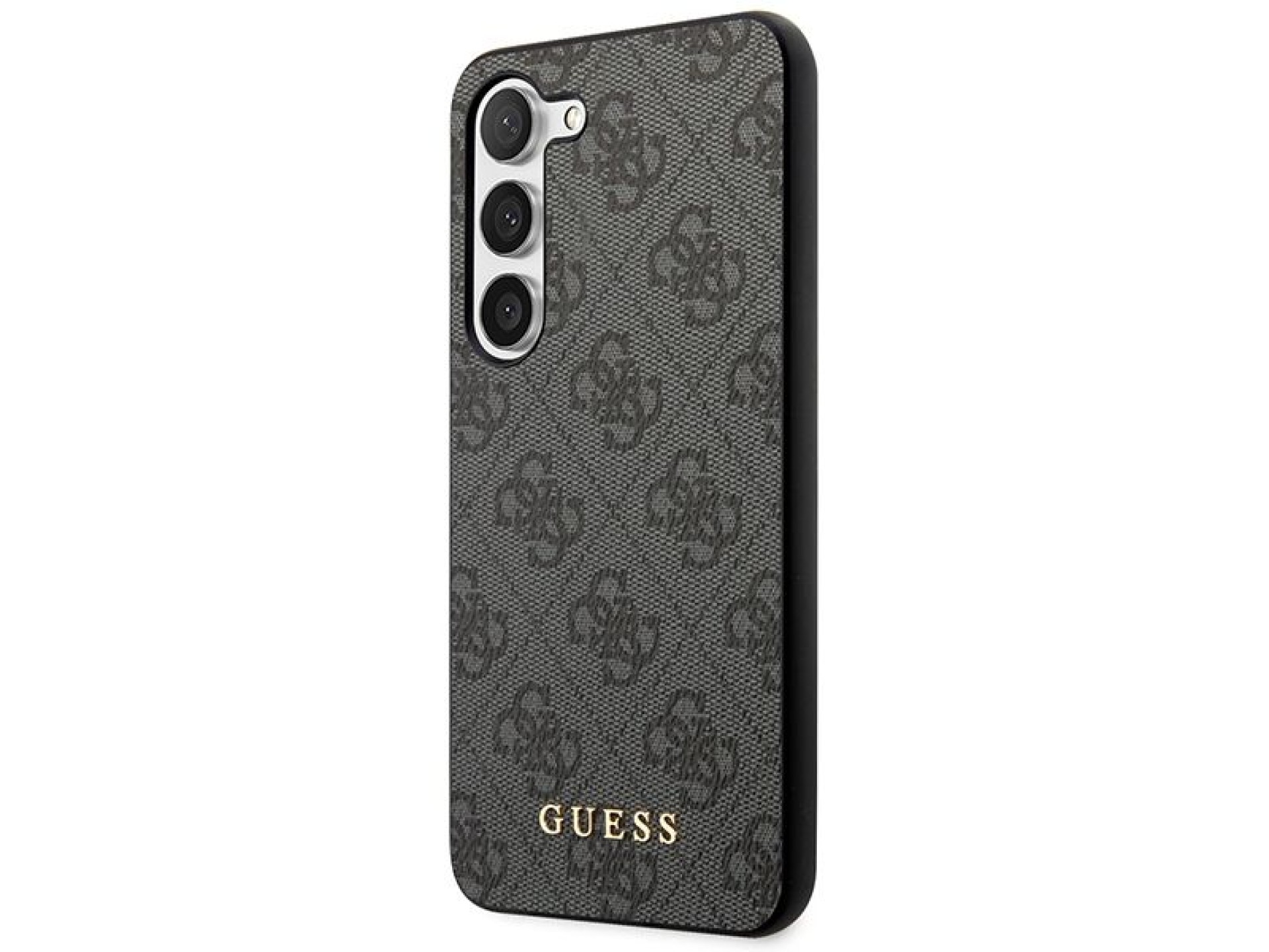 Guess GUHCS23SG4GFGR S23 S911 grey/grey hardcase 4G Metal Gold Logo