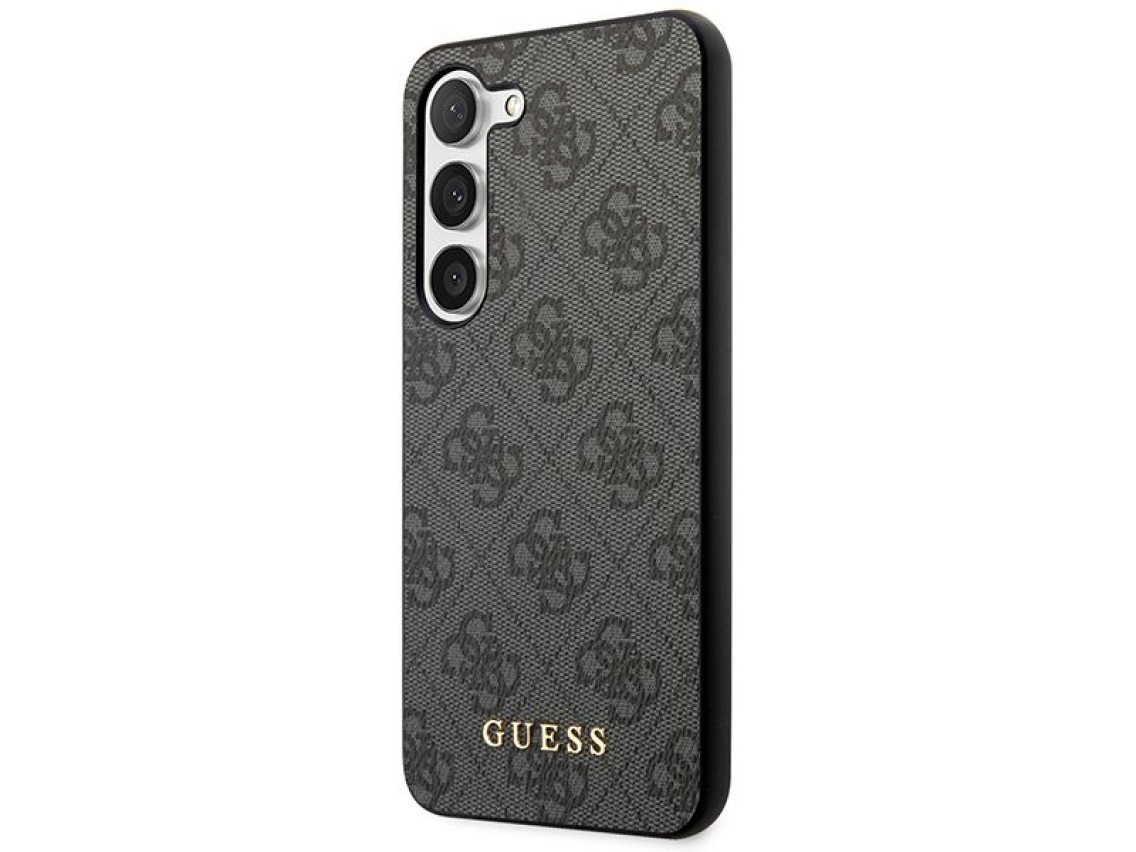 Guess GUHCS23SG4GFGR S23 S911 grey/grey hardcase 4G Metal Gold Logo