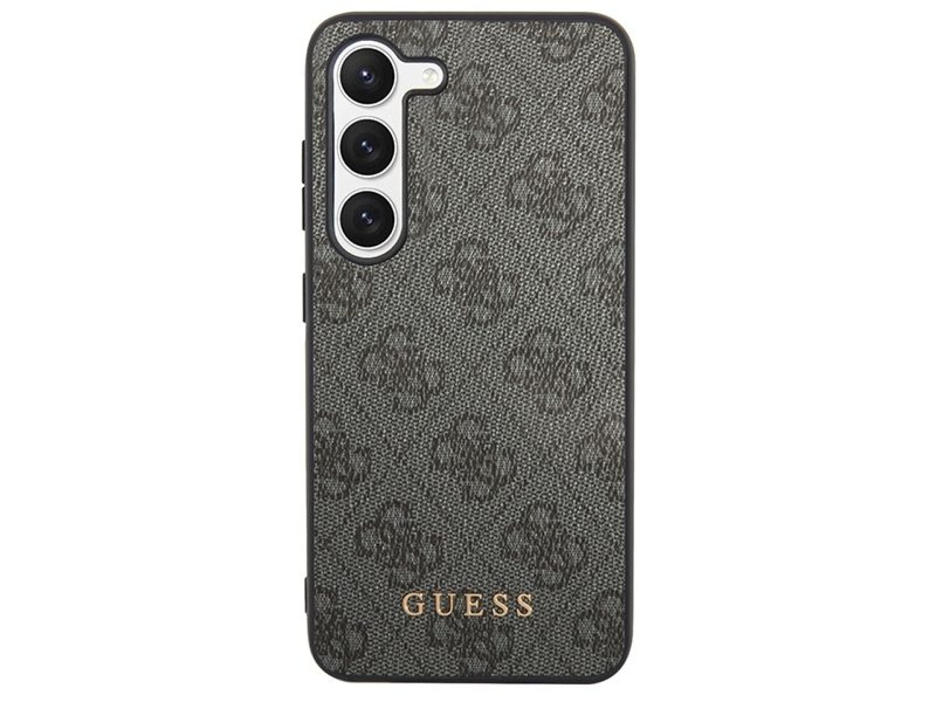 Guess GUHCS23SG4GFGR S23 S911 grey/grey hardcase 4G Metal Gold Logo