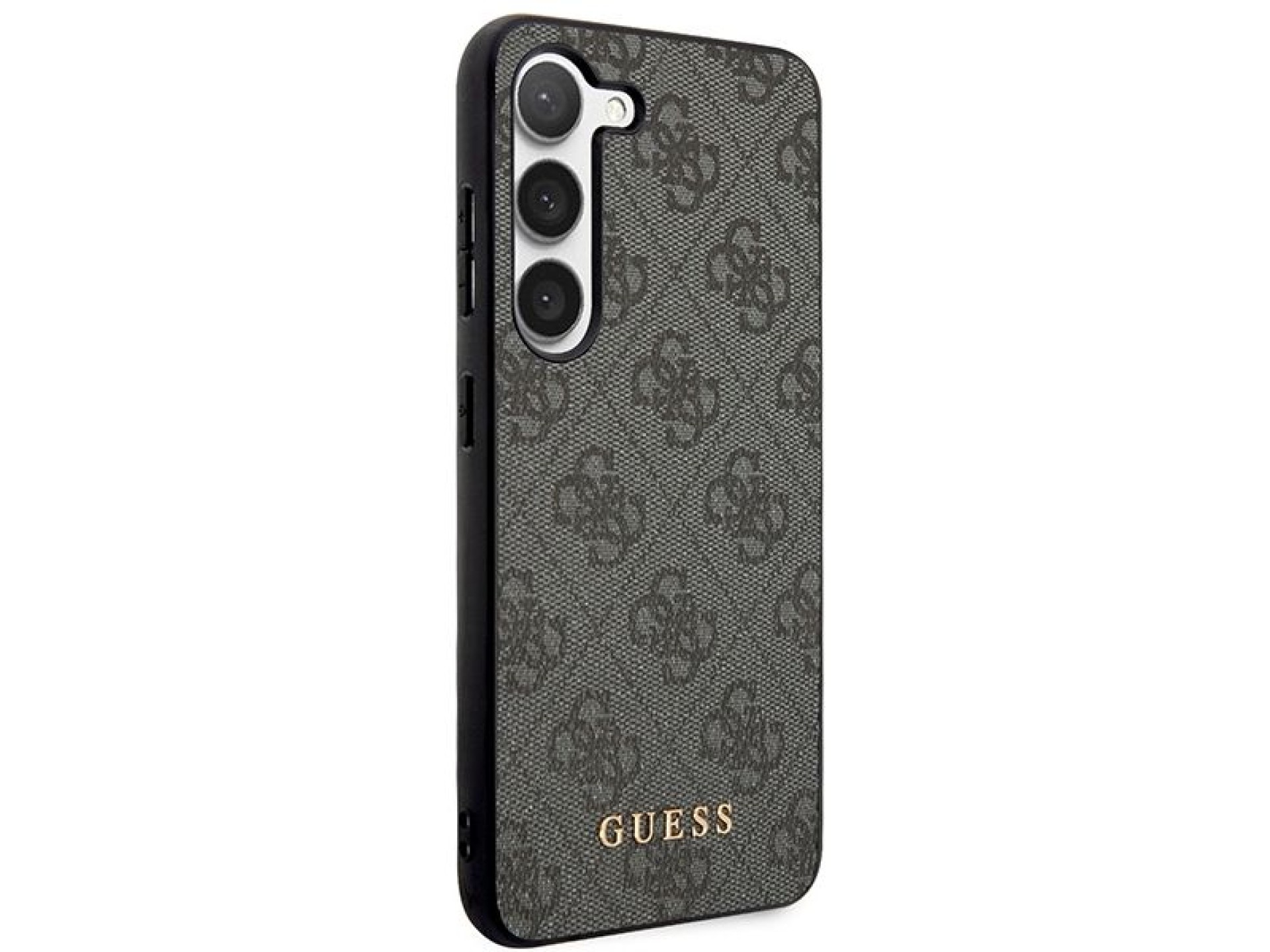 Guess GUHCS23SG4GFGR S23 S911 grey/grey hardcase 4G Metal Gold Logo