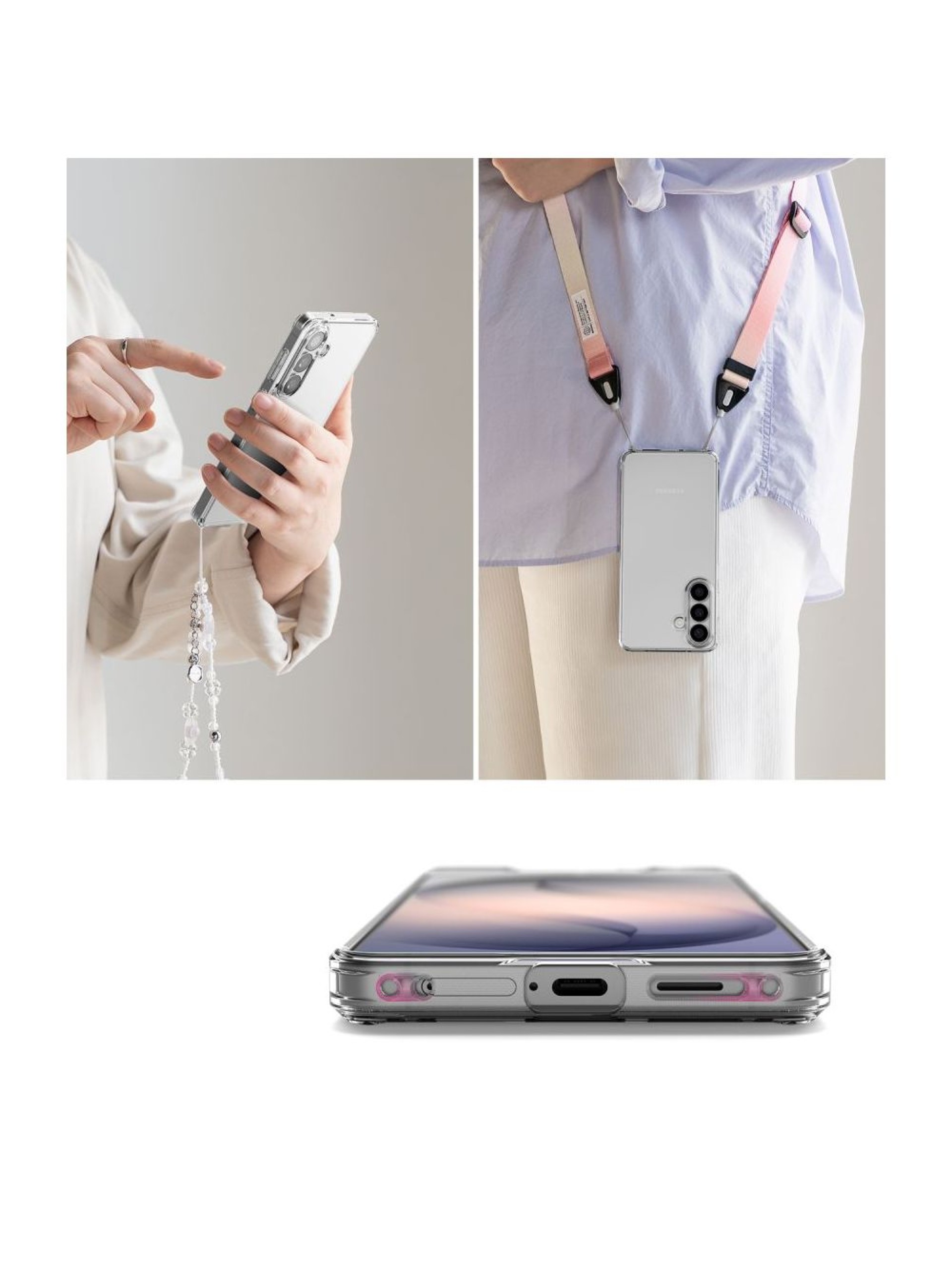 Capa Ringke Fusion para Samsung Galaxy S26 - Transparente