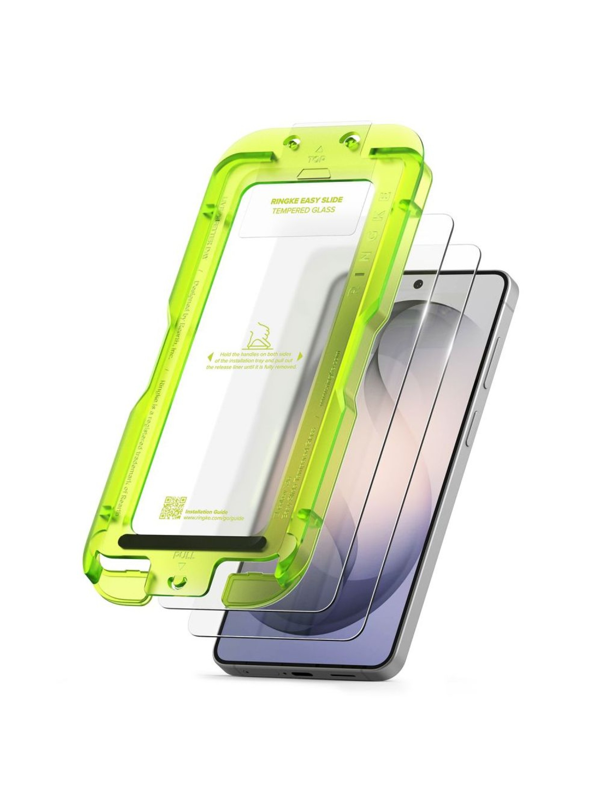 Ringke Easy Slide - Pacote com 2 películas de vidro temperado para Samsung Galaxy S26