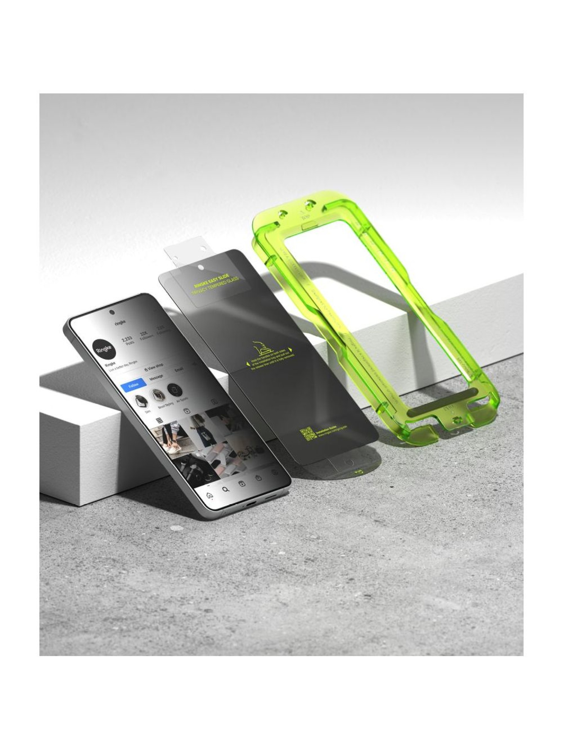 Ringke Easy Slide Privacy Tempered Glass 2-Pack for Samsung Galaxy S26