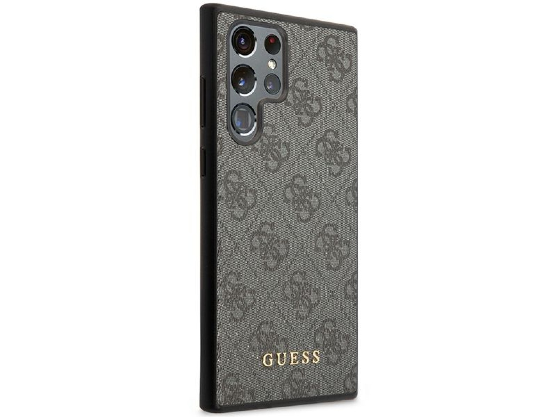 Estuche rígido Guess GUHCS23LG4GFGR S23 Ultra S918 gris/gris 4G Metal Gold Logo