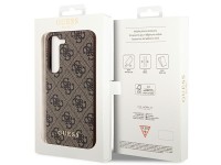 Funda rígida Guess GUHCS23SG4GFBR S23 S911 marrón/marrón 4G Metal Gold Logo Funda rígida Guess GUHCS23SG4GFBR S23 S911 marrón/marrón 4G Metal Gold Logo