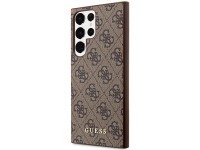 Capa rígida Guess GUHCS23LG4GFBR S23 Ultra S918 marrom/marrom 4G com logotipo dourado Capa rígida Guess GUHCS23LG4GFBR S23 Ultra S918 marrom/marrom 4G com logotipo dourado