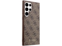 Capa rígida Guess GUHCS23LG4GFBR S23 Ultra S918 marrom/marrom 4G com logotipo dourado Capa rígida Guess GUHCS23LG4GFBR S23 Ultra S918 marrom/marrom 4G com logotipo dourado
