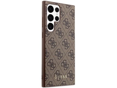 Funda rígida Guess GUHCS23LG4GFBR para S23 Ultra S918, color marrón/marrón, 4G, con logo dorado metá Funda rígida Guess GUHCS23LG4GFBR para S23 Ultra S918, color marrón/marrón, 4G, con logo dorado metá