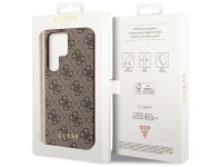 Capa rígida Guess GUHCS23LG4GFBR S23 Ultra S918 marrom/marrom 4G com logotipo dourado Capa rígida Guess GUHCS23LG4GFBR S23 Ultra S918 marrom/marrom 4G com logotipo dourado