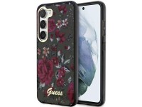 Guess GUHCS23MHCFWSA S23+ S916 estojo rígido verde/cáqui Coleção Flores Guess GUHCS23MHCFWSA S23+ S916 estojo rígido verde/cáqui Coleção Flores