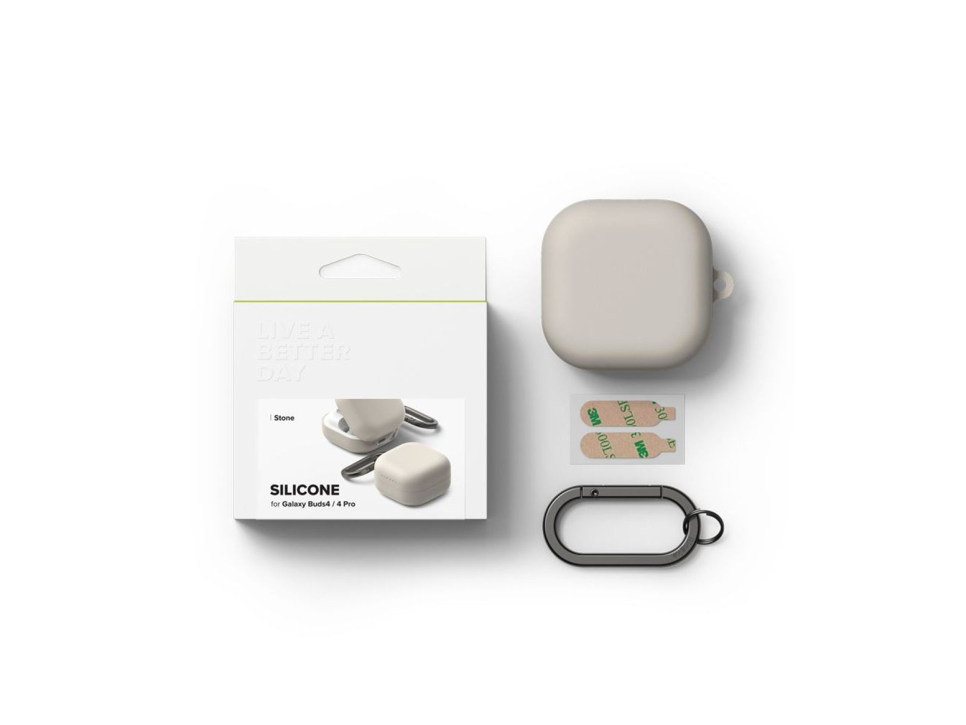 Ringke Silicone Case for Samsung Galaxy Buds 4 / 4 Pro - Beige