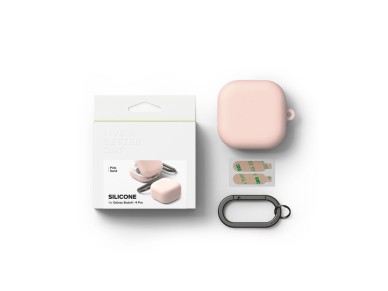 Capa de silicone Ringke para Samsung Galaxy Buds 4 / 4 Pro - Rosa Capa de silicone Ringke para Samsung Galaxy Buds 4 / 4 Pro - Rosa