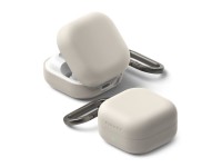 Capa de silicone Ringke para Samsung Galaxy Buds 4 / 4 Pro - Bege