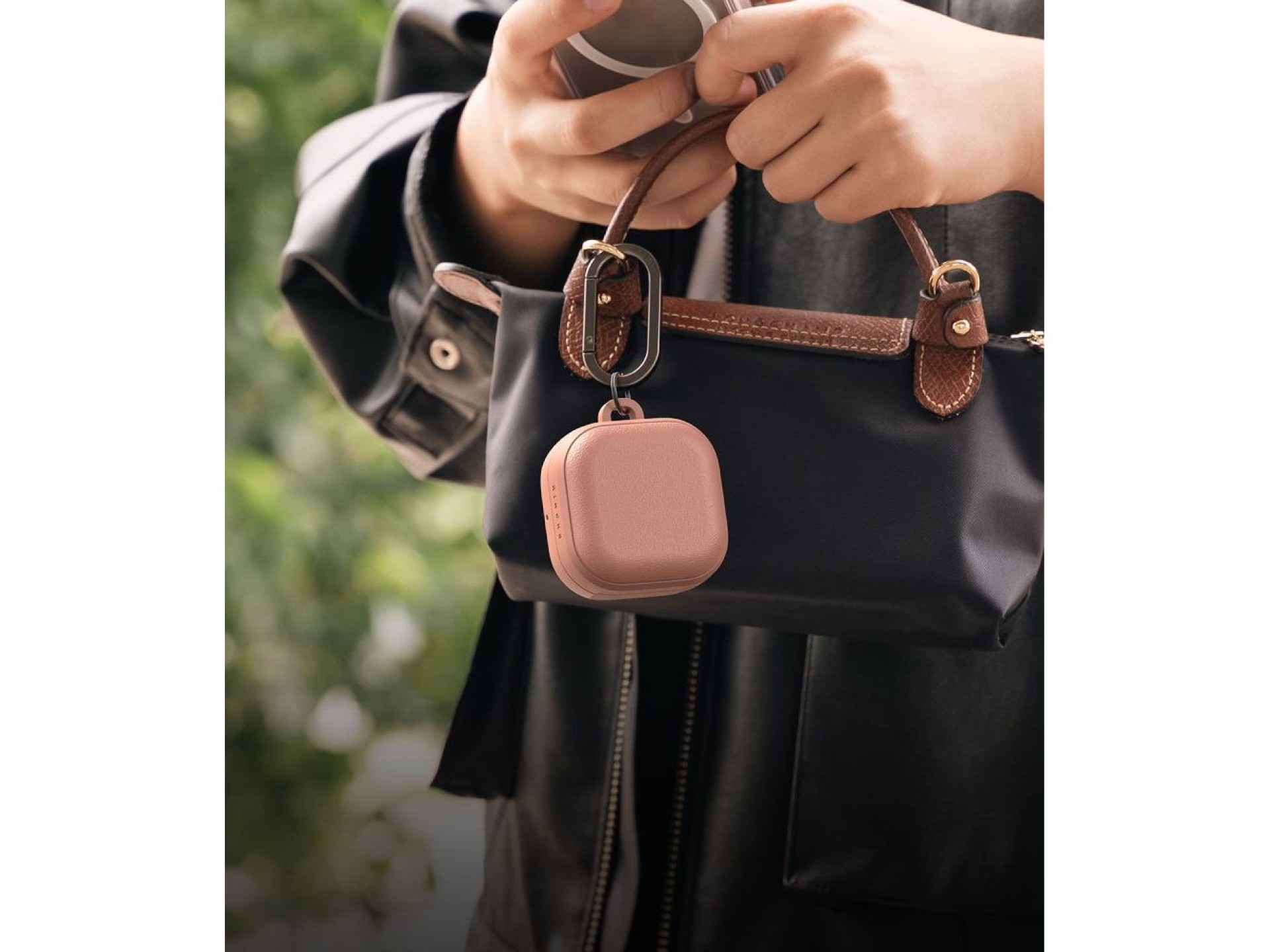 Capa magnética Ringke Onyx para Samsung Galaxy Buds 4 / 4 Pro - Rosa