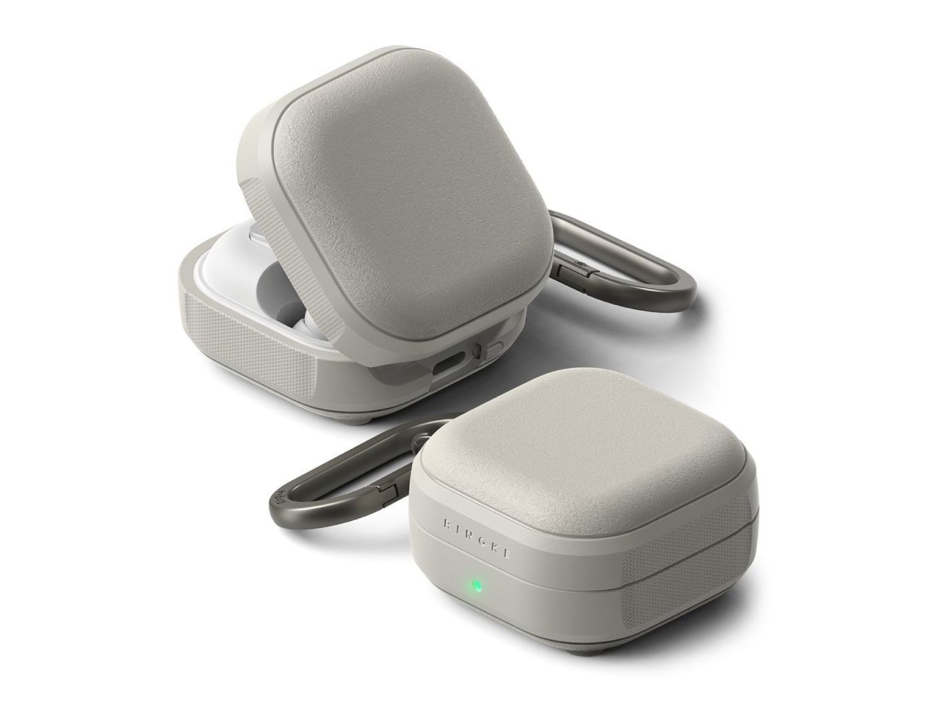 Capa magnética Ringke Onyx para Samsung Galaxy Buds 4 / 4 Pro - Cinza