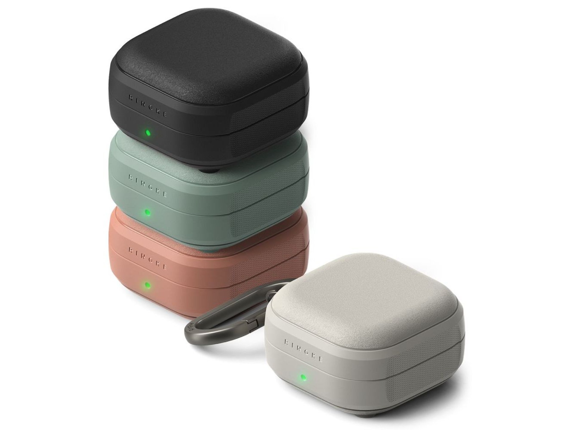 Capa magnética Ringke Onyx para Samsung Galaxy Buds 4 / 4 Pro - Cinza