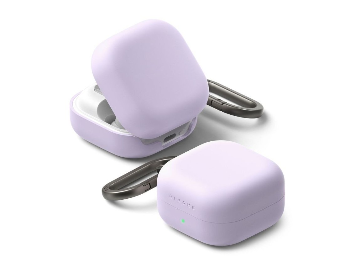 Capa de silicone Ringke para Samsung Galaxy Buds 4 / 4 Pro - Roxa