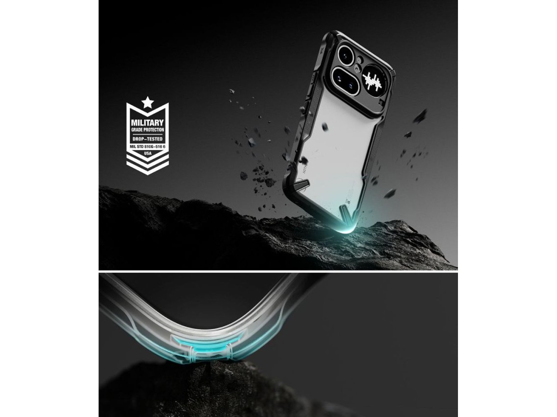 Funda Ringke Fusion X para Nothing Phone 4A Pro - transparente y negra