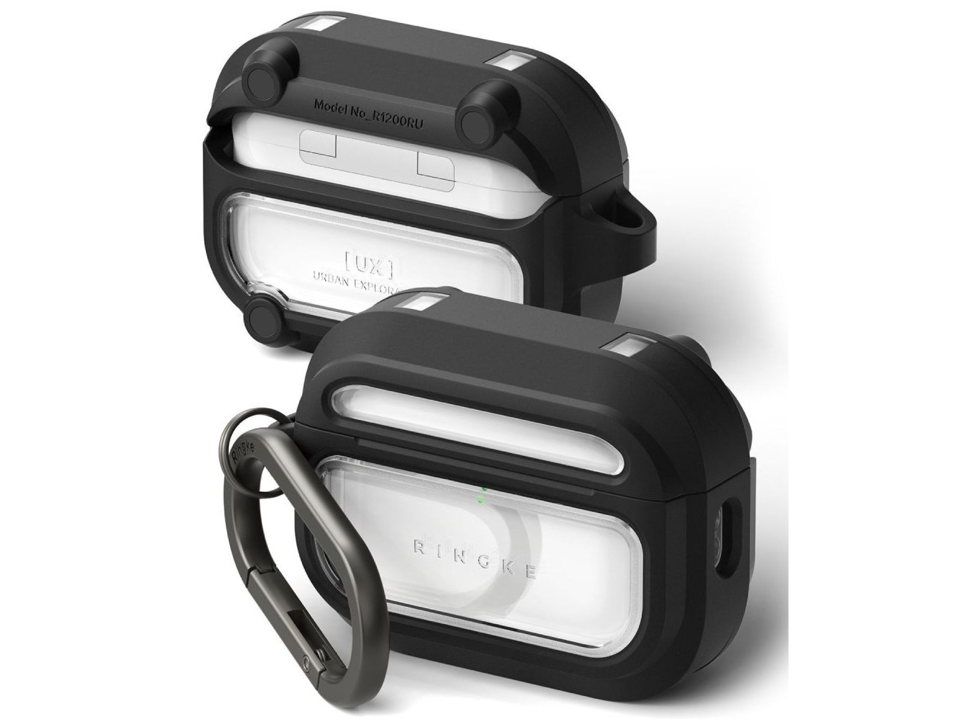 Funda magnética Ringke UX para AirPods Pro 3 - Negra y transparente