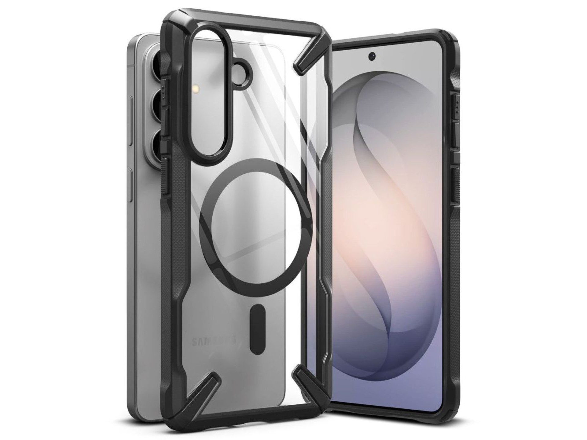 Funda magnética Ringke Fusion X MagSafe para Samsung Galaxy S26+ - Negro transparente