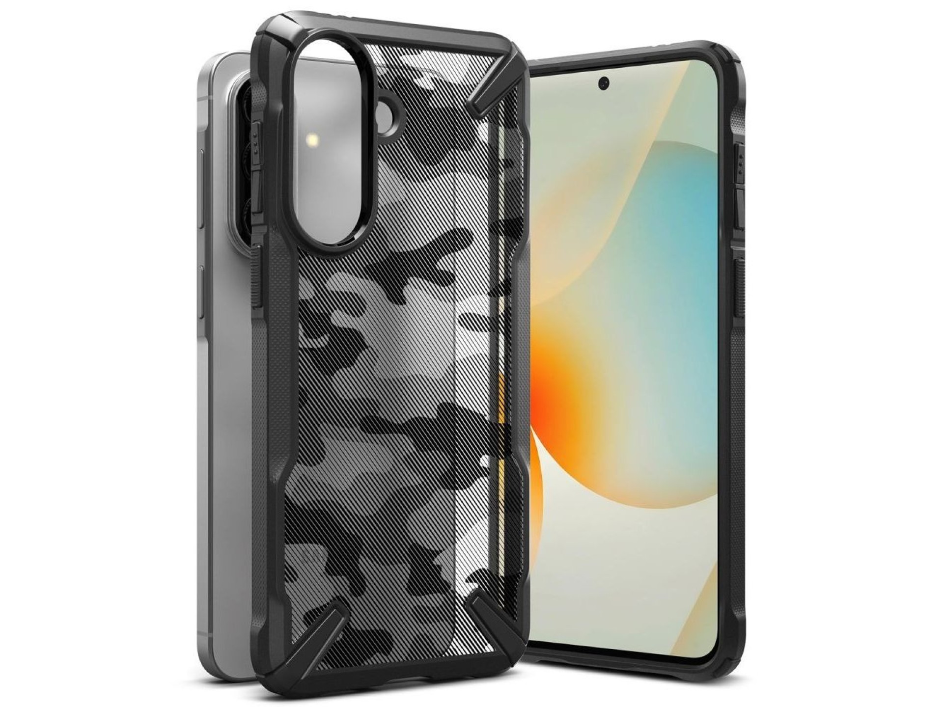 Ringke Fusion X Case for Samsung Galaxy A57 5G - Black and Gray