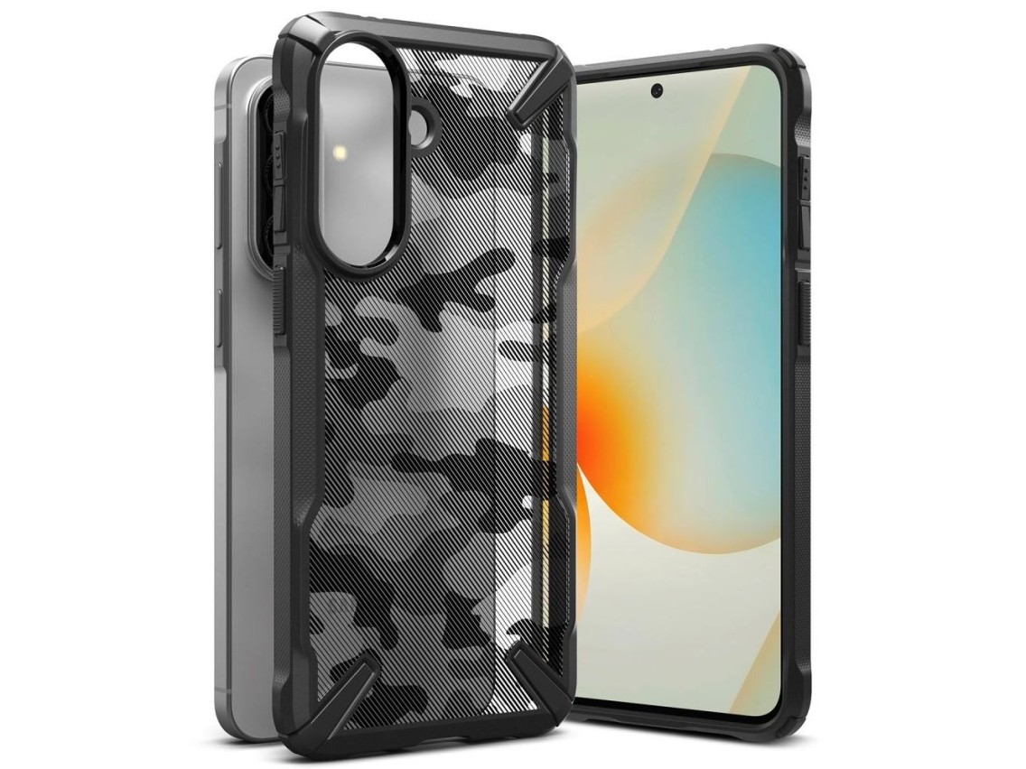 Funda Ringke Fusion X para Samsung Galaxy A57 5G - Negro y gris