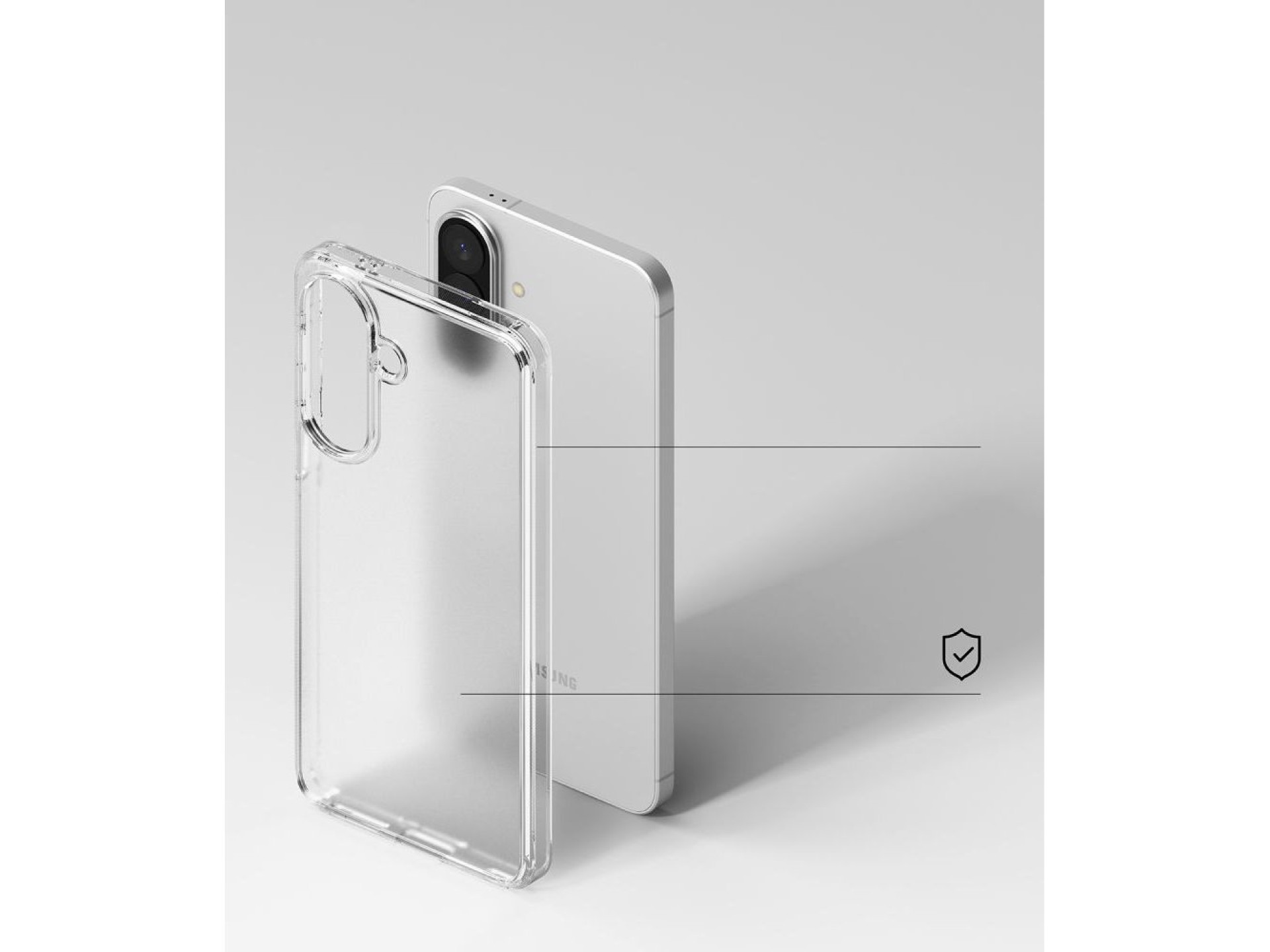 Capa Ringke Fusion para Samsung Galaxy A57 5G - Transparente Fosca