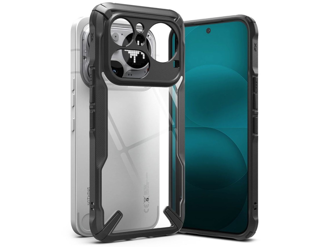 Funda Ringke Fusion X para Nothing Phone 4A Pro - transparente y negra