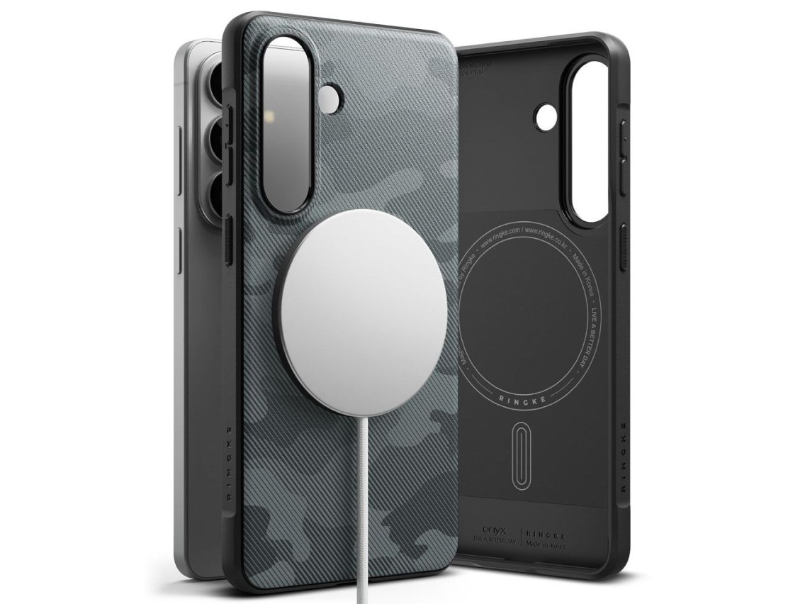 Capa Ringke Onyx Magsafe para Samsung Galaxy S26 - Cinza e Preta